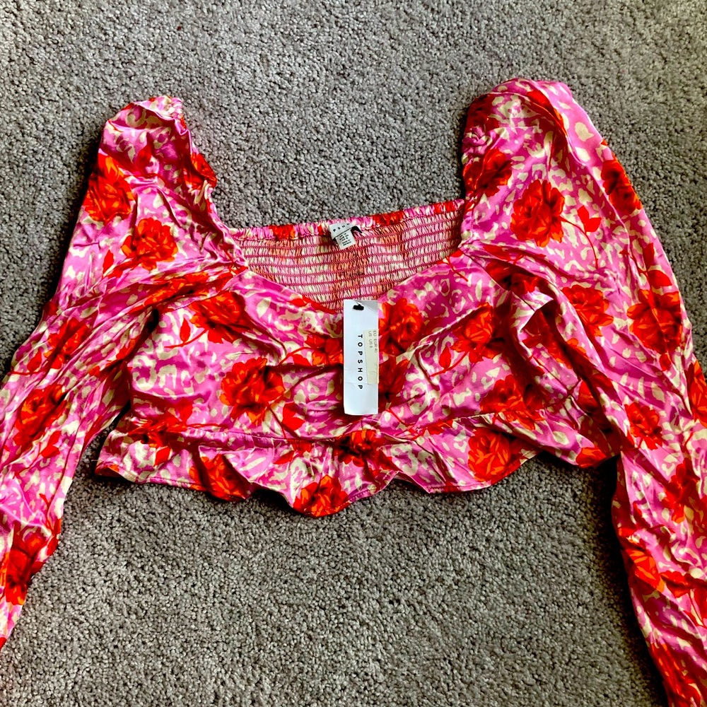 NWT TOPSHOP floral top